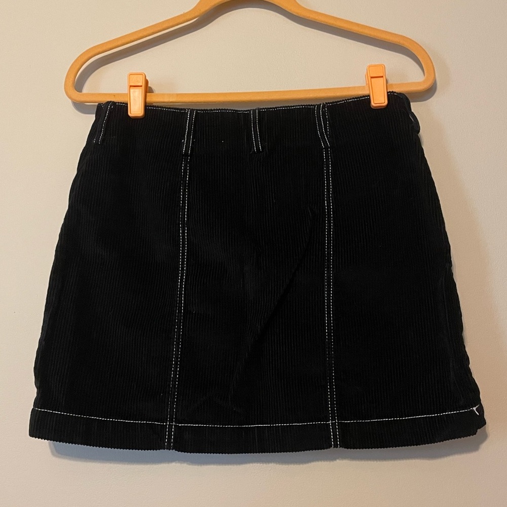 BDG corduroy black skirt with functional pockets